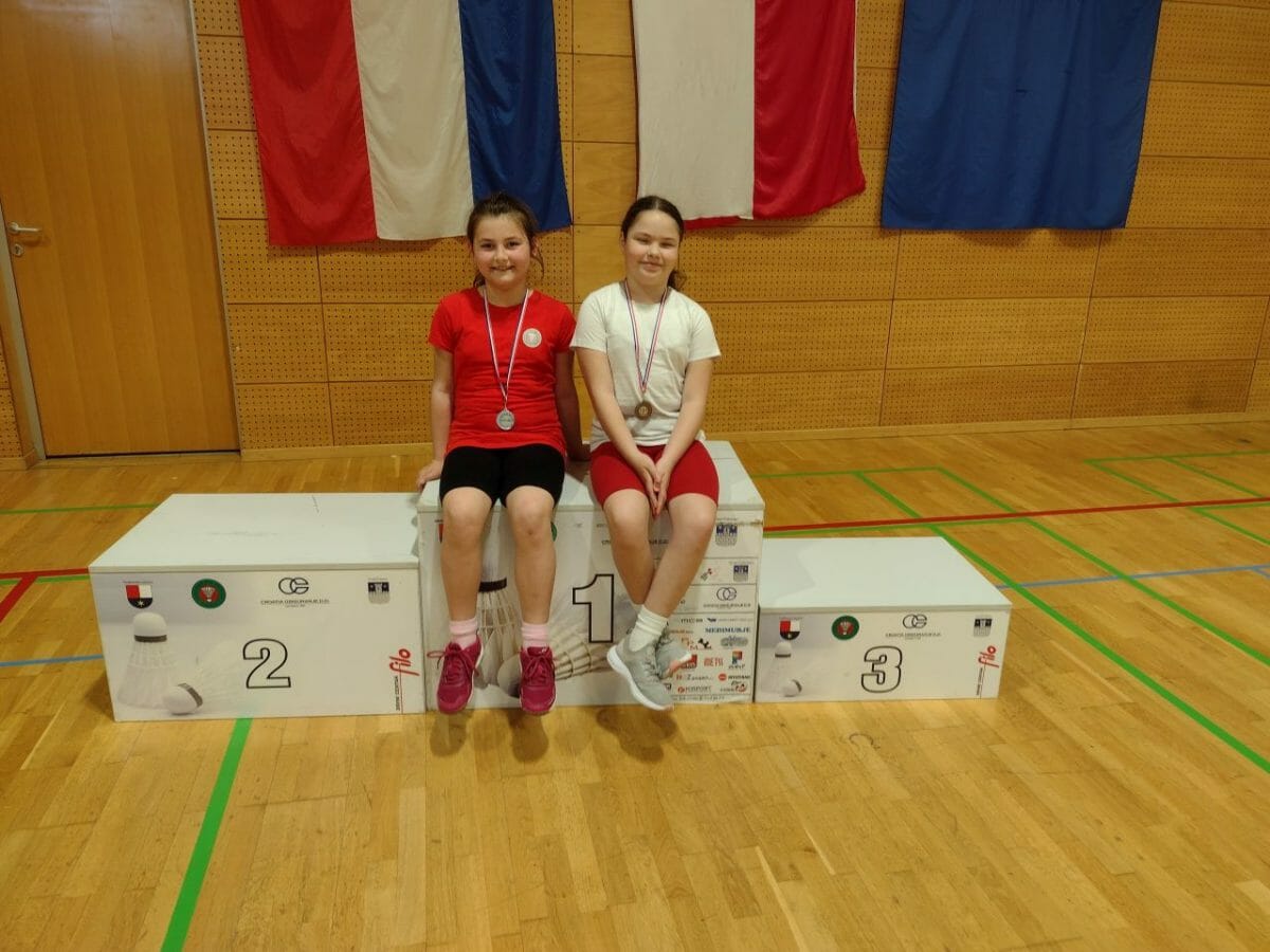 Medalje za badmintonašice Međimurja
