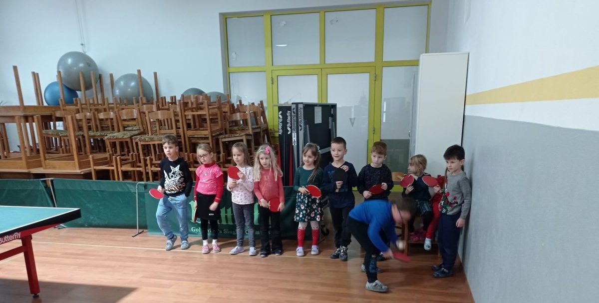 Dječje igre stolnog tenisa u vrtiću “Jurovske pčelice”
