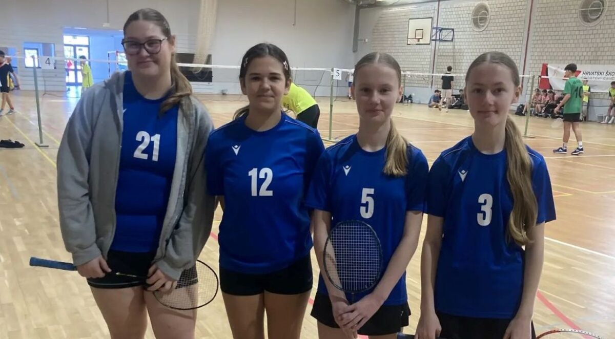 Učenice II. osnovne škole osvojile zlato u badmintonu